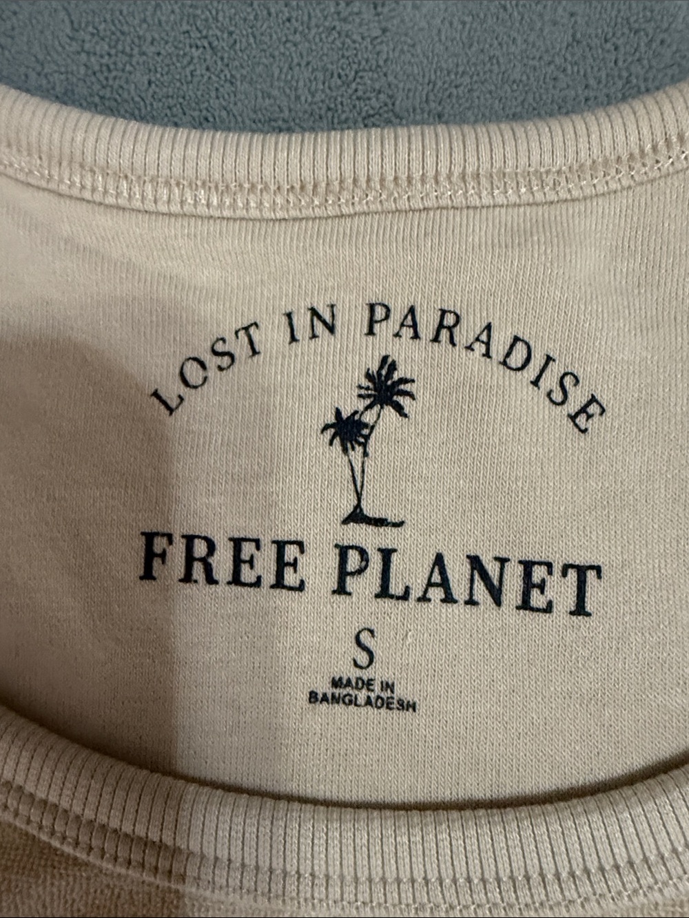 Free Planet Men's Light Tan Tank Top - Picture 2 of 3